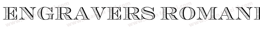 ENGRAVERS ROMANBOLD BT字体转换